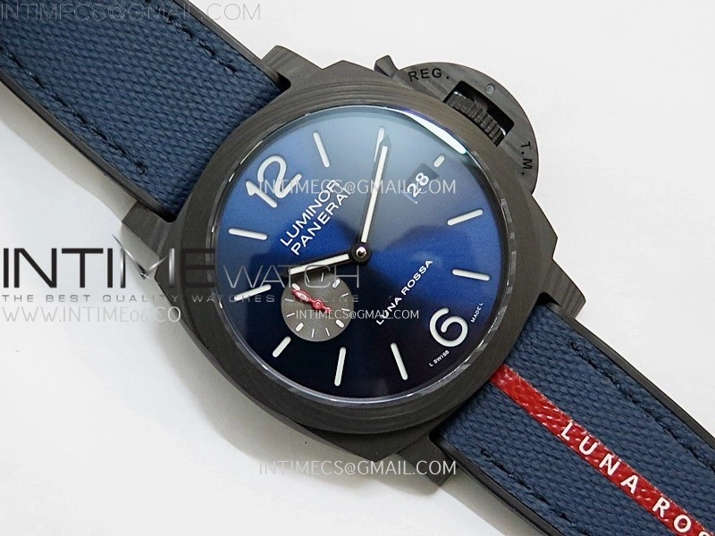PAM1529 Carbotech VSF 1:1 Best Edition Blue Dial on Blue Kevlar Composite Strap P.9010 Clone